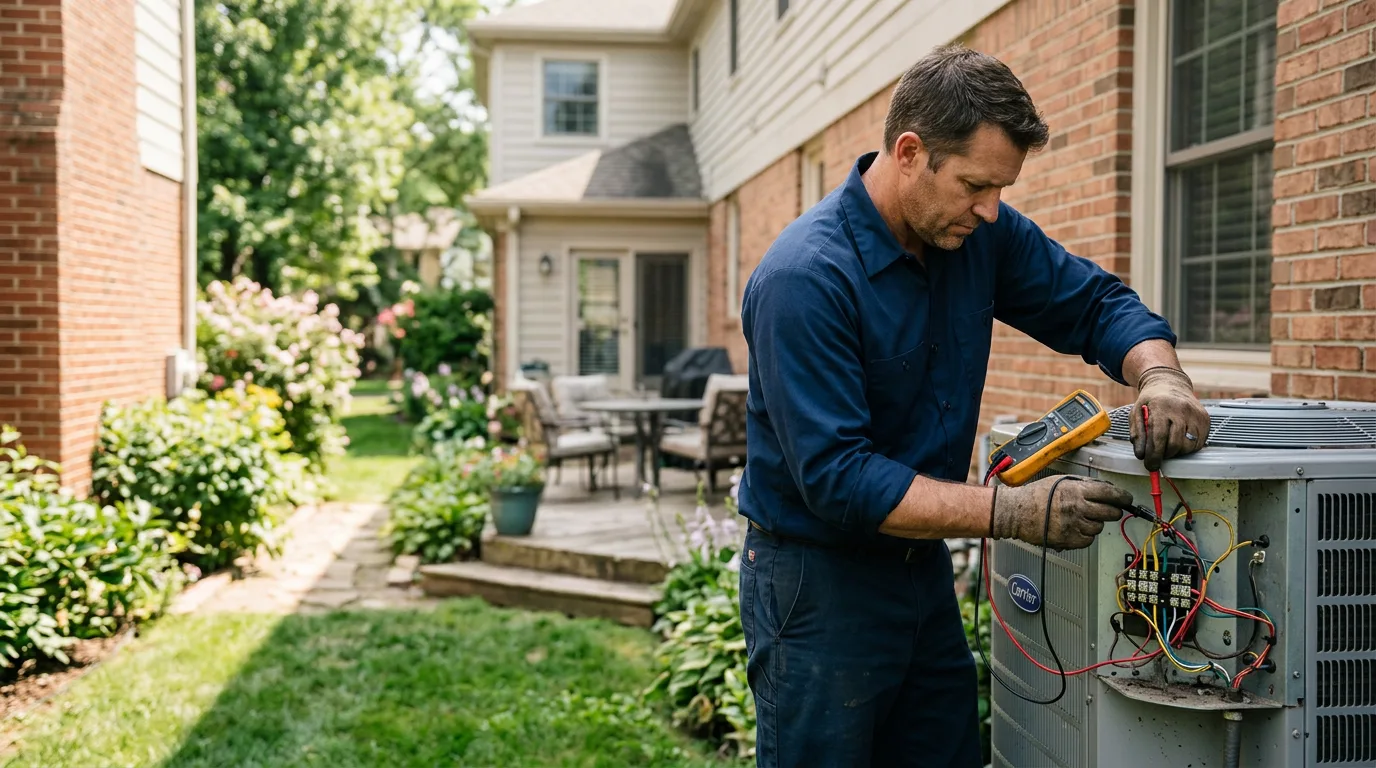 HVAC technician working near Alloy, WV